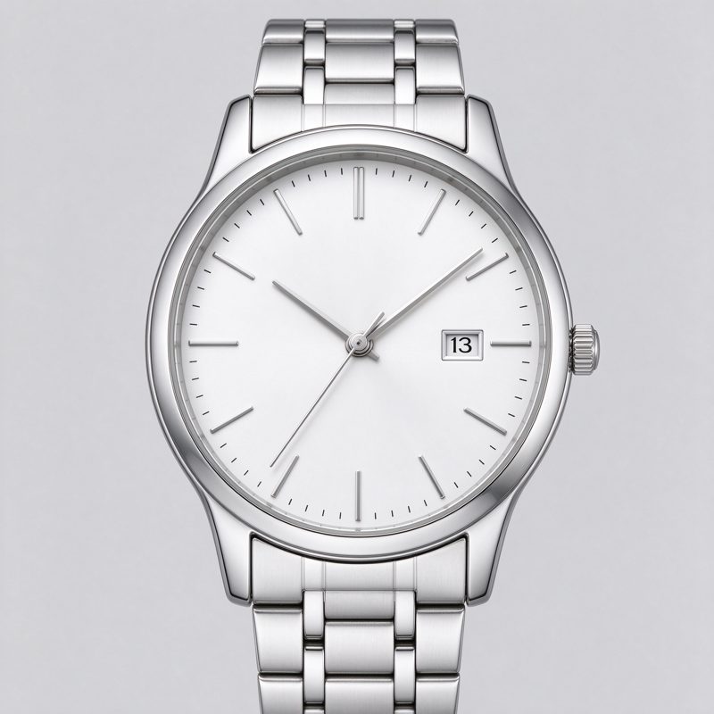 Classic steel watch